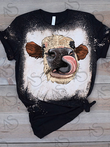 *Preorder* Bleached Cow (Heather Black)