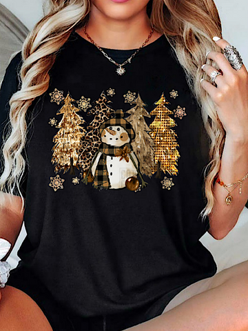 *Preorder* Golden Snowman (Black)