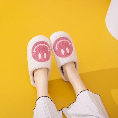 Pink Happy Slippers