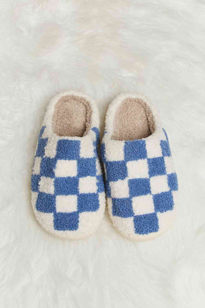 Melody Print Plush Slide Slippers