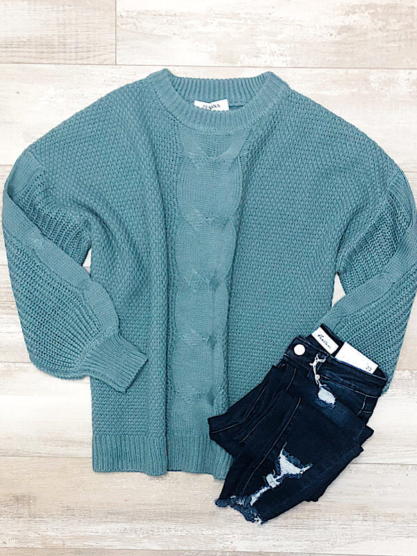 *New* Light Green Knit Sweater