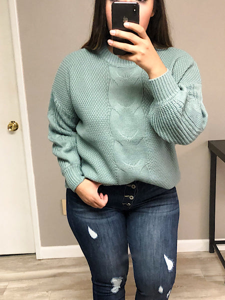 *New* Light Green Knit Sweater