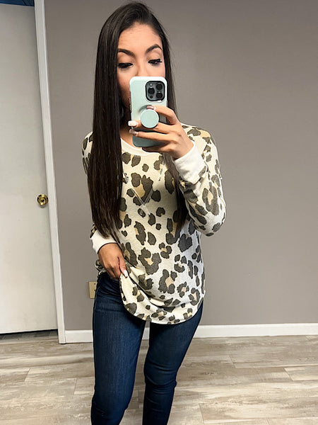 *New* Leopard Stitch Sweatshirt