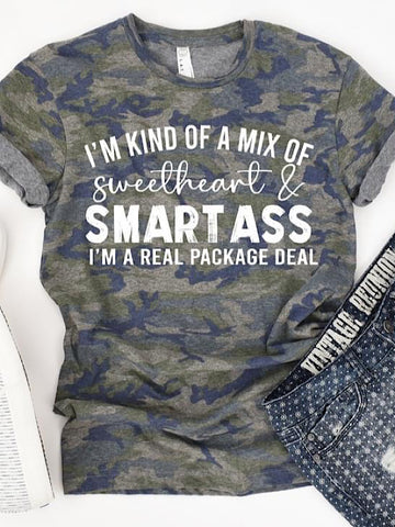 *Preorder* Camo Sweetheart & Smart Ass