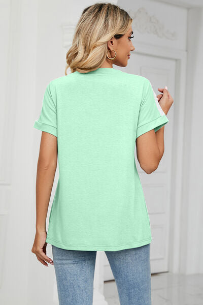 V-Neck Short Sleeve T-Shirt